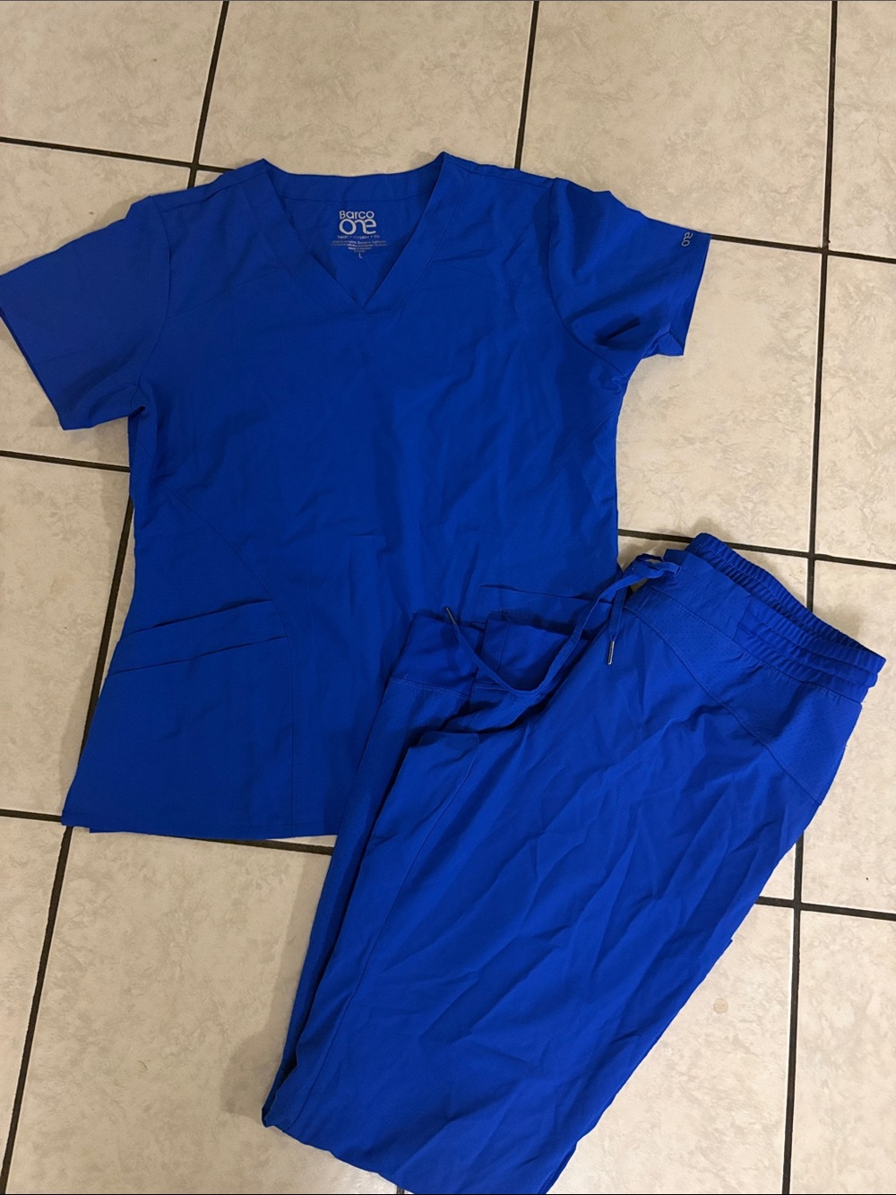 Barco One royal blue scrubs